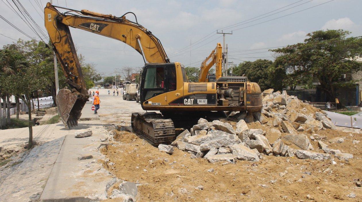 Las obras obligan a los cambios viales.