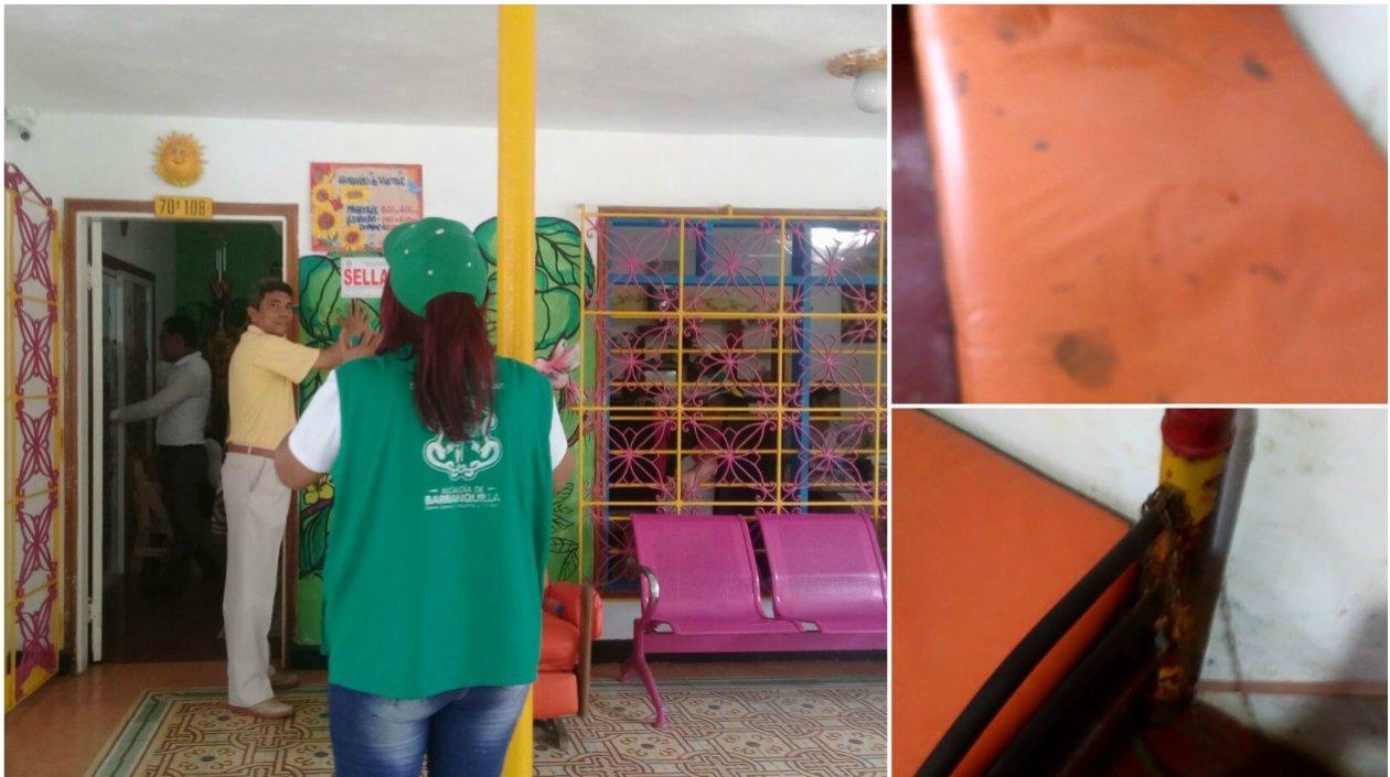 Tenían cadenas en las camas. 