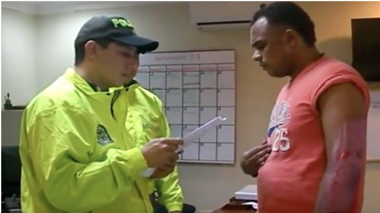 Pacho Figueroa, hijo de Marquitos Figueroa, en una imagen de su captura en 2014.