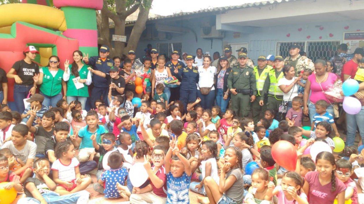 Los niños se divirtieron durante su día.