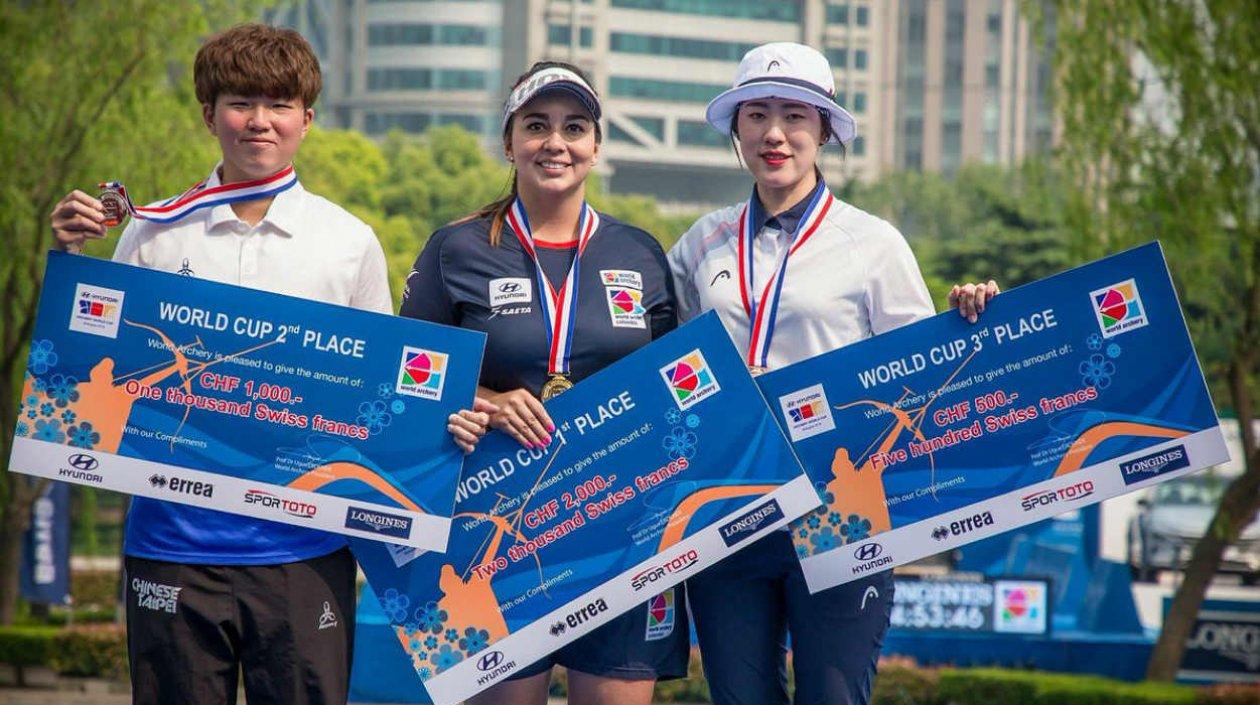 La arquera Sara López, ganadora de Copa Mundo. 