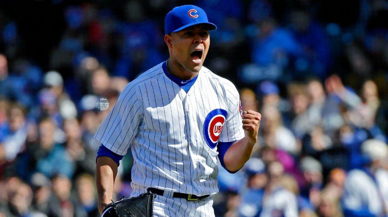 José Quintana, lanzador de los Cachorros de Chicago. 