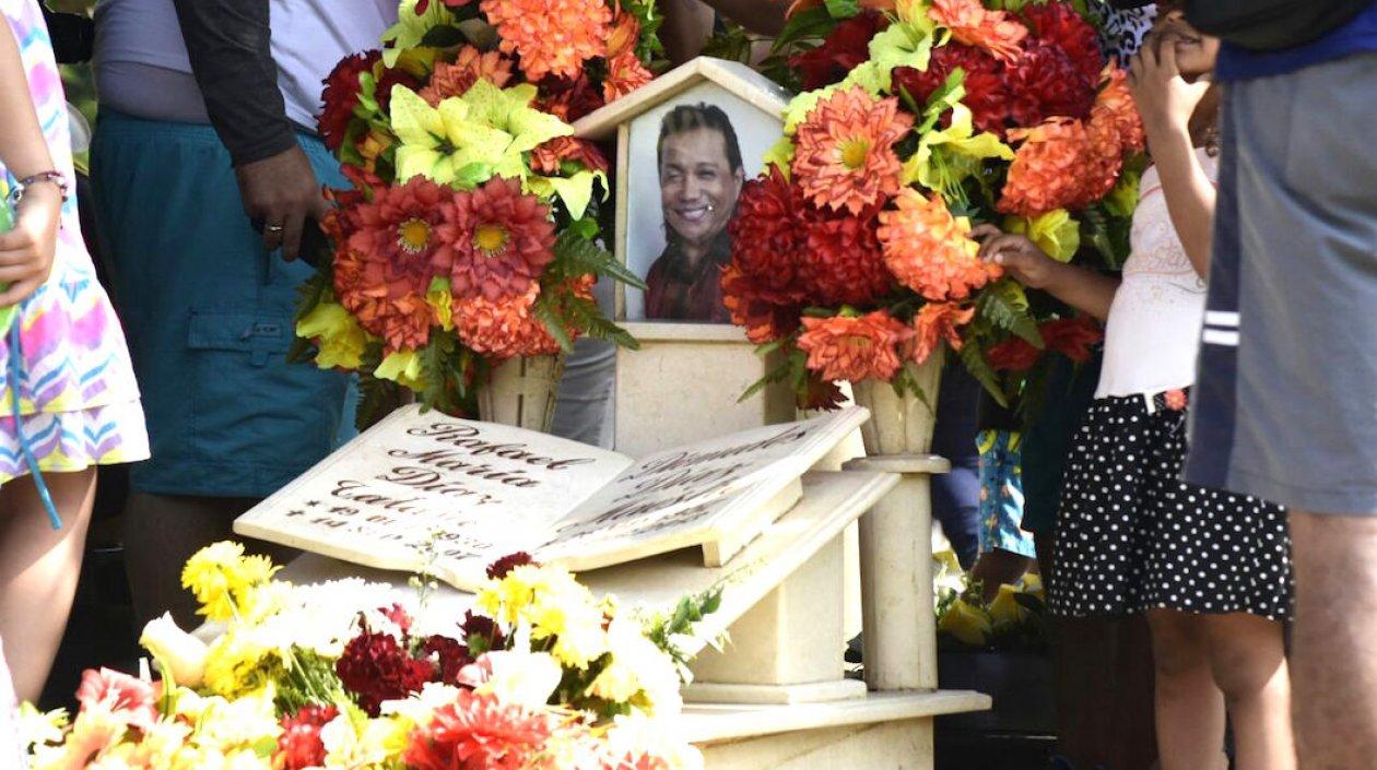 La tumba de Diomedes Díaz, la más visitada durante los días del Festival.