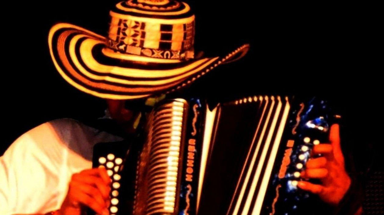 Acordeonero en el Festival Vallenato.