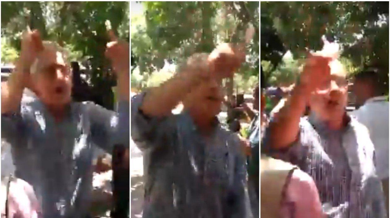 Uribe le contestó a los estudiantes que le gritaron.