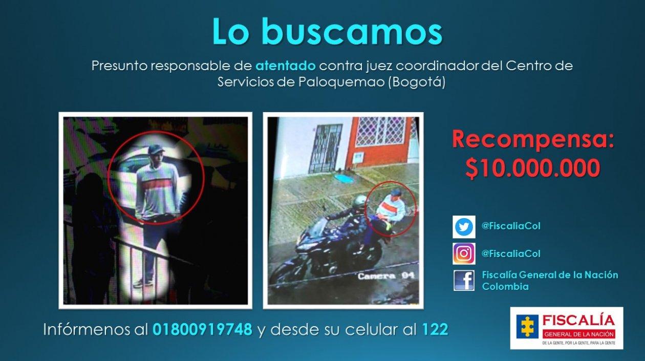 Este es el hombre que presuntamente atentó contra el coordinador judicial de Paloquemao.