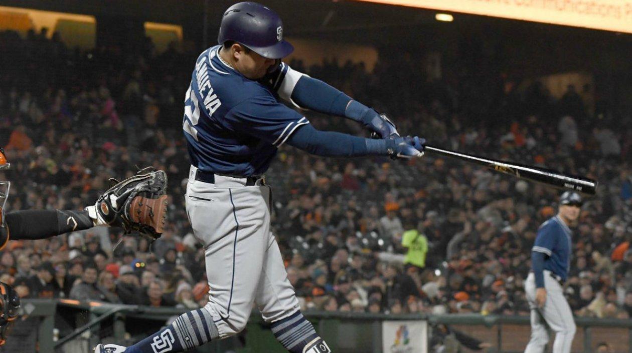 Christian Villanueva, tercera base de los Padres de San Diego.