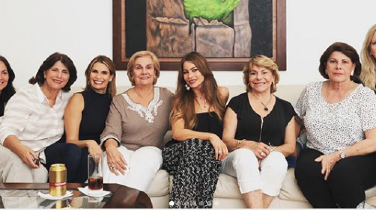 La barranquillera Sofía Vergara en familia.