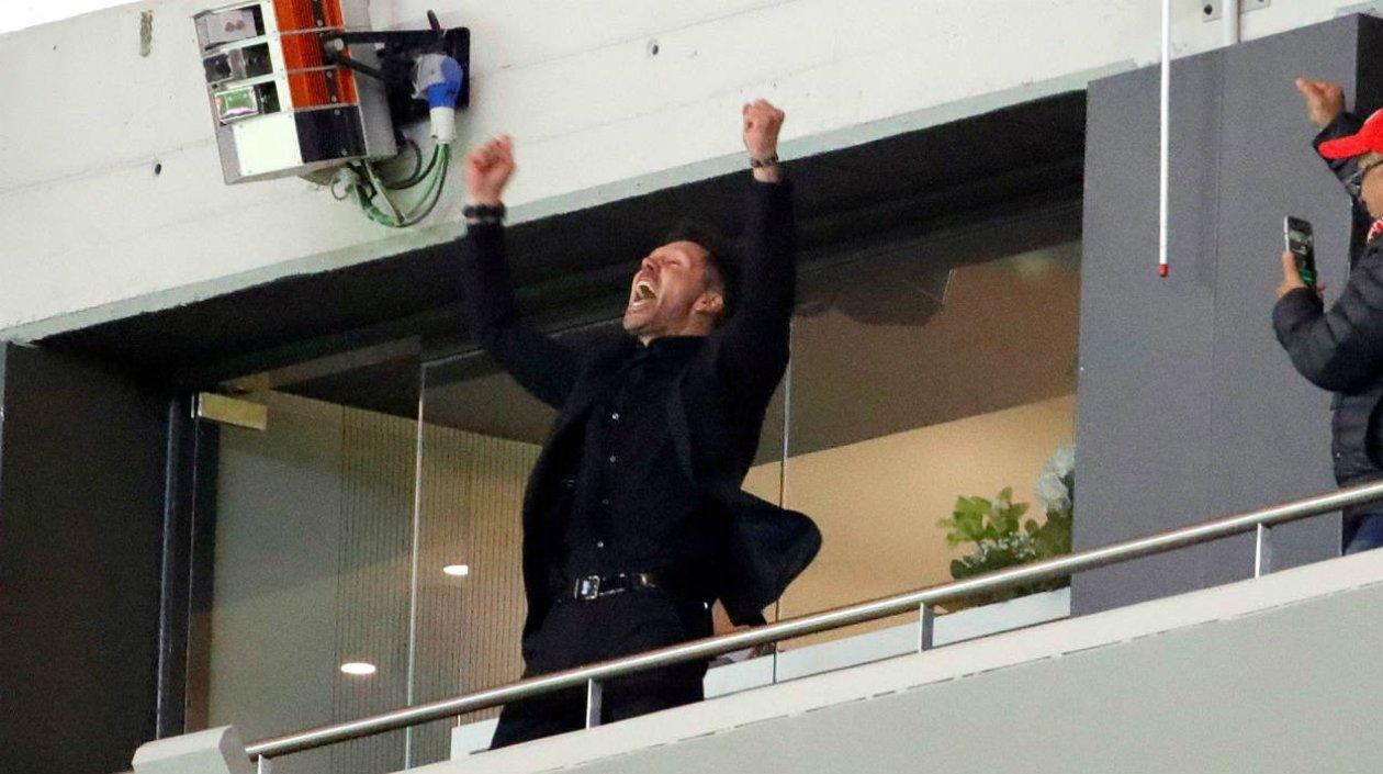 Diego Simeone, técnico del Atlético de Madrid. 