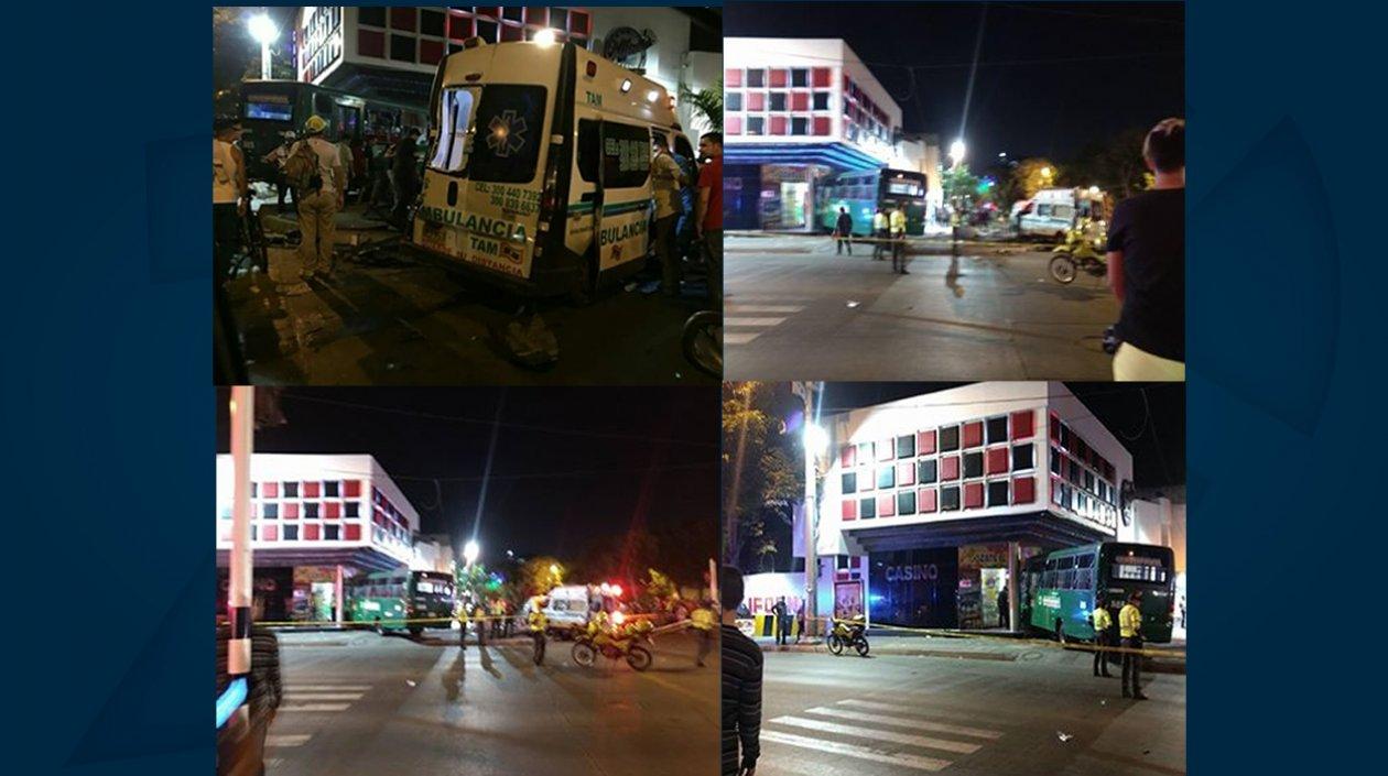 Secuencia del accidente.