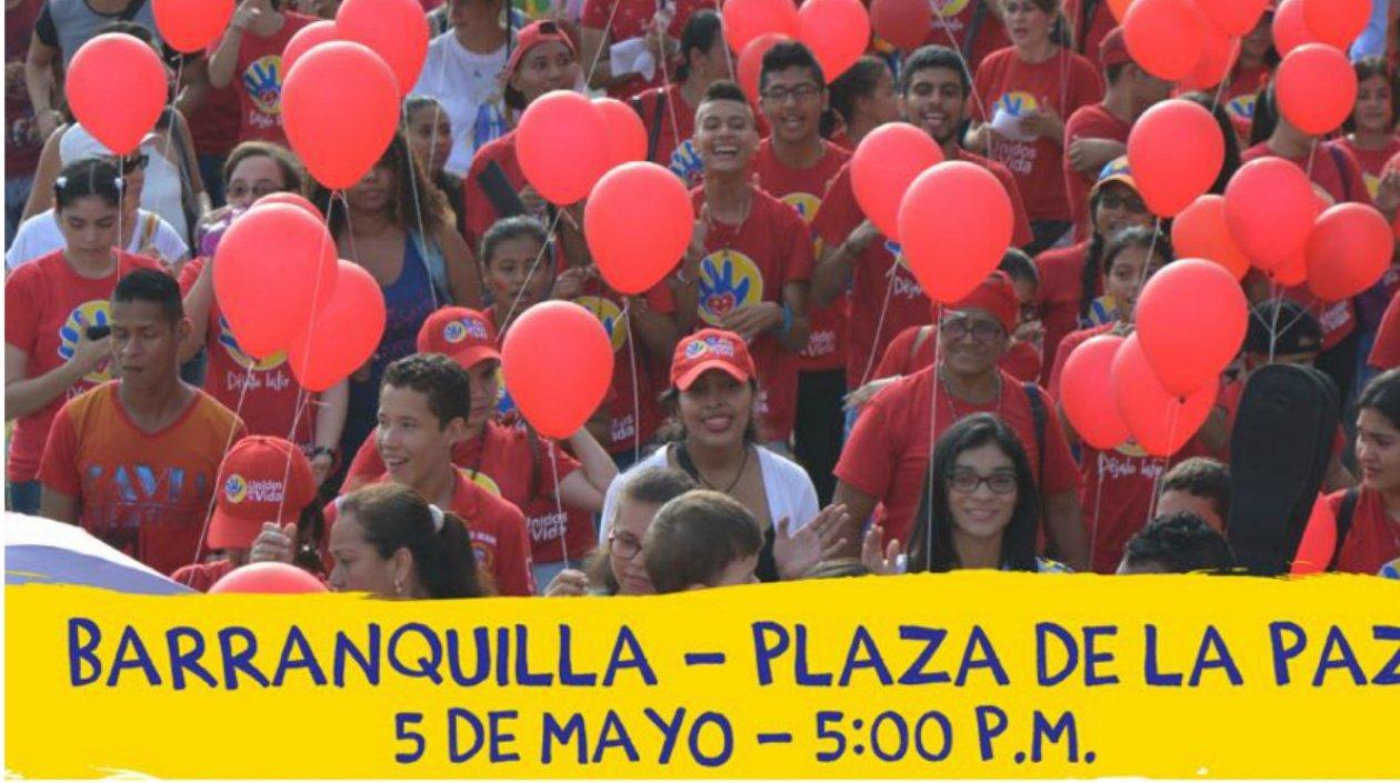 La cita es el sábado en la Plaza de la Paz a las 5 de la tarde.