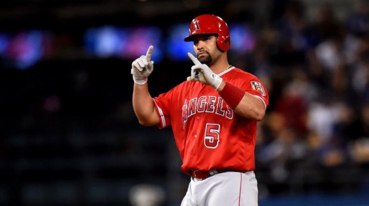 Albert Pujols, pelotero dominicano. 