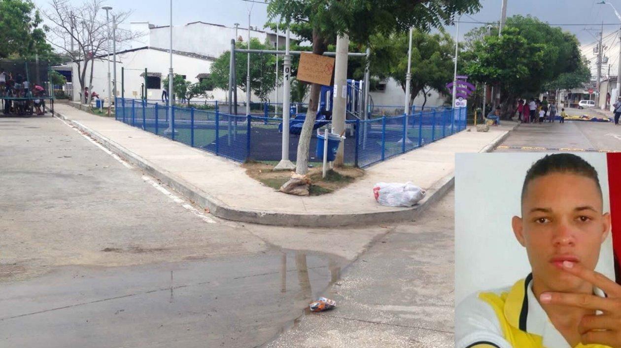 Lugar de los hechos y foto de Andrés Felipe Redondo.