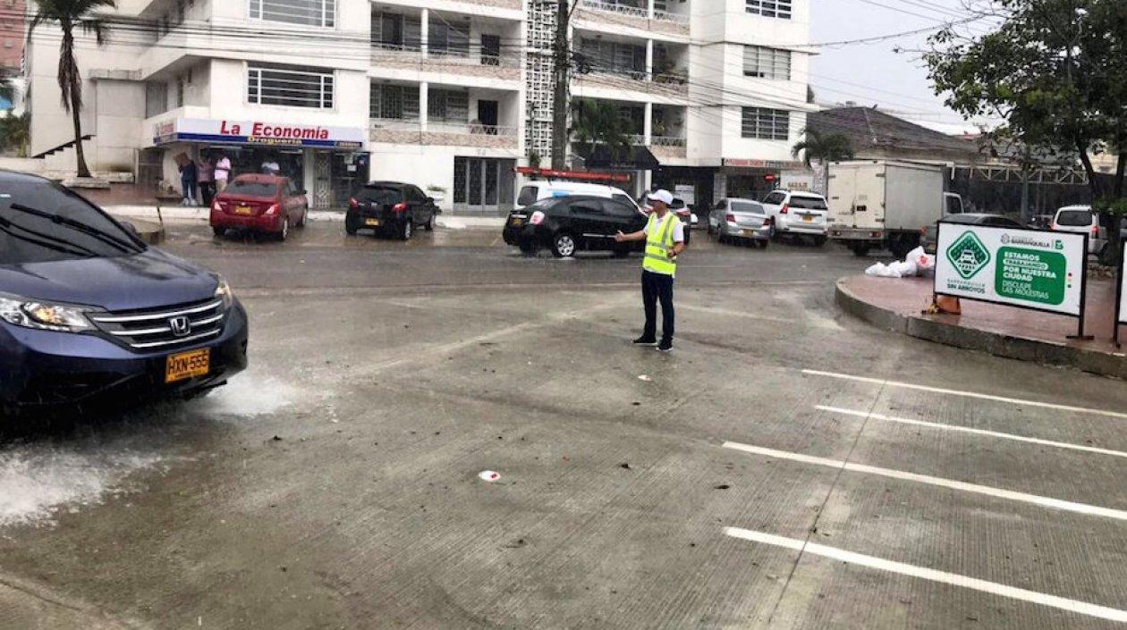 Tramo reabierto en el norte de Barranquilla.