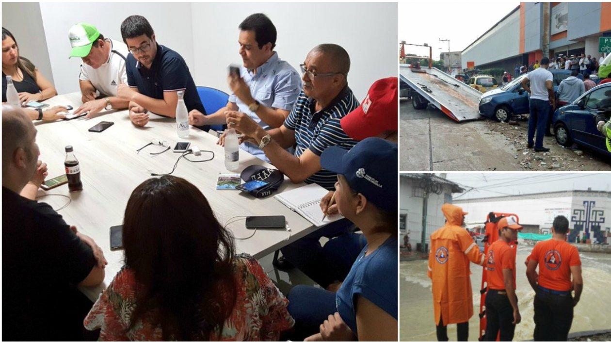 Distrito evaluó los daños en un comité de Gobierno. 