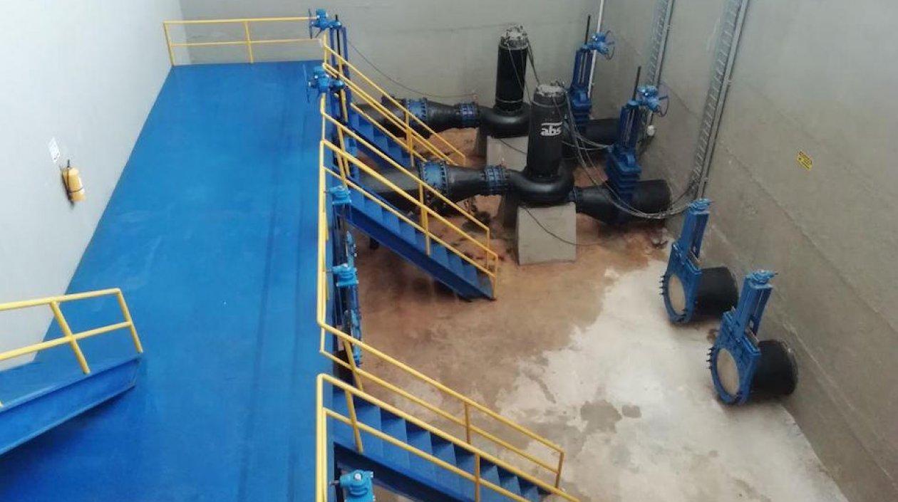 La estación de bombeo El Porvenir permitió corregir el problema en Soledad.
