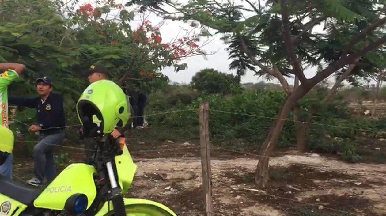 La Policía acordonó el lugar.