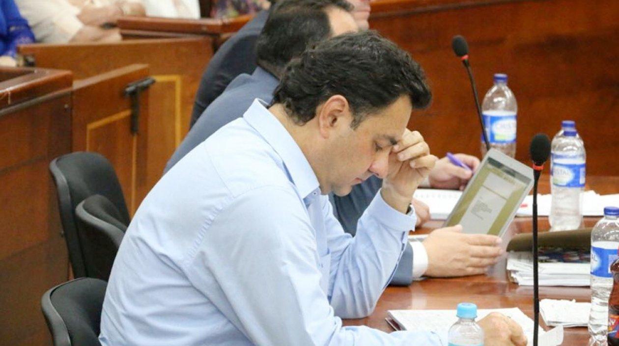 El alcalde de Armenia, Carlos Mario Álvarez.