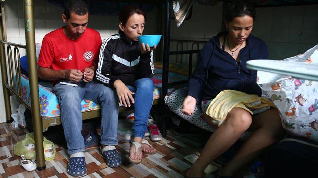 Venezolanos acogidos en Lima, Perú.