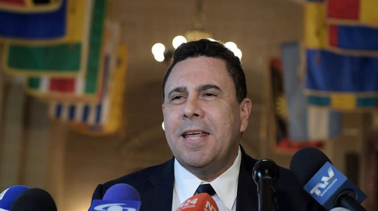 El viceministro venezolano para América del Norte, Samuel Moncada.