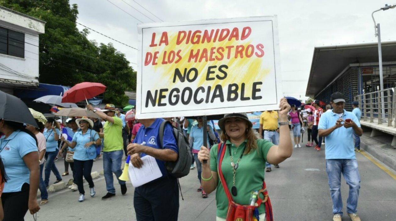 Este jueves los maestros efectuarán marchas y plantones en las principales capitales de Colombia.