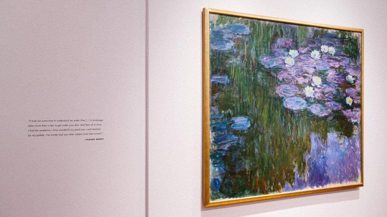  "Nymphéas en fleur", de Claude Monet.