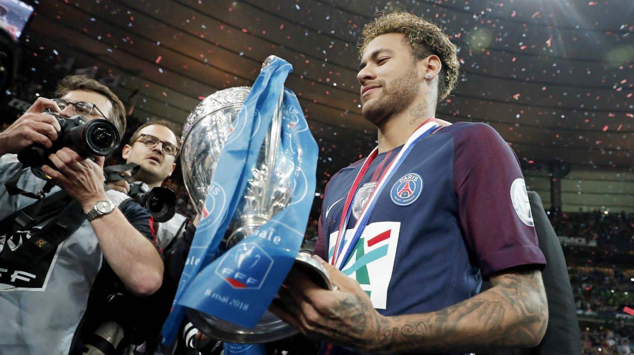 Neymar, delantero brasileño. 