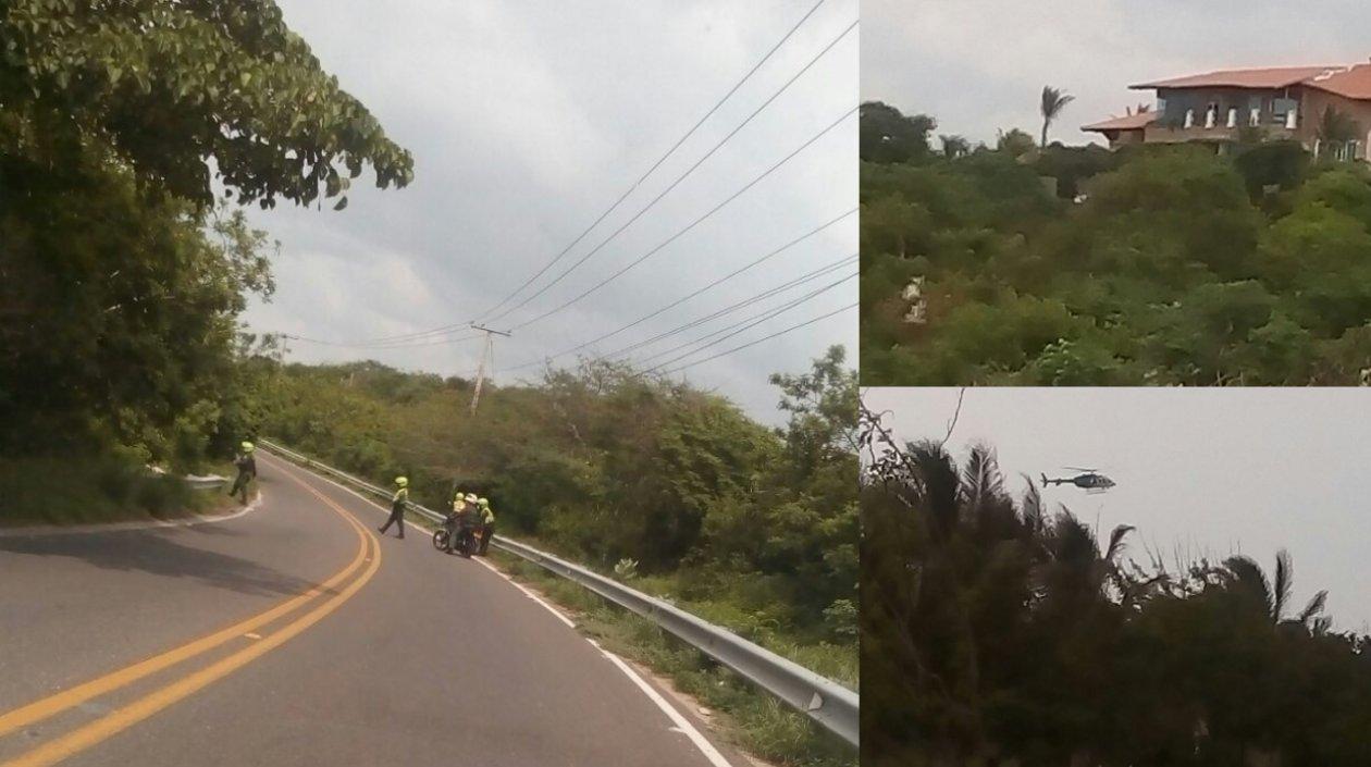 Momento del operativo y la captura. 