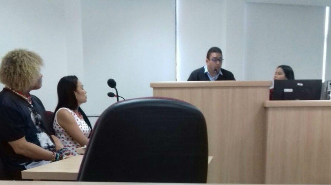 'El Pibe' Valderrama durante la audiencia. 