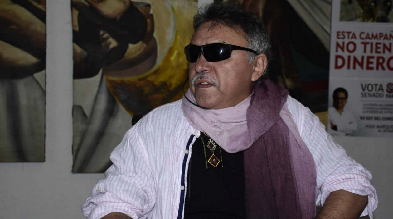Zeuxis Pausias Hernández Solarte, conocido como Jesús Santrich, está en la Fundación Caminos de Libertad.