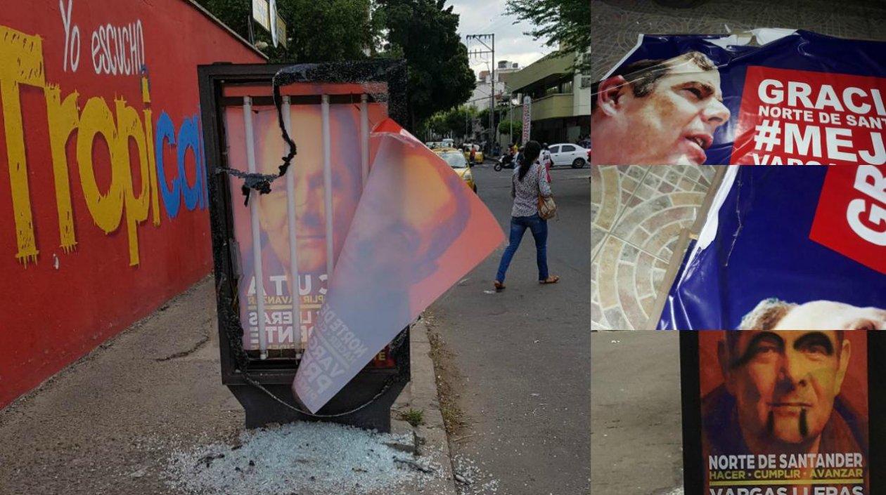 Policía aprehendió a quienes hacían los daños.