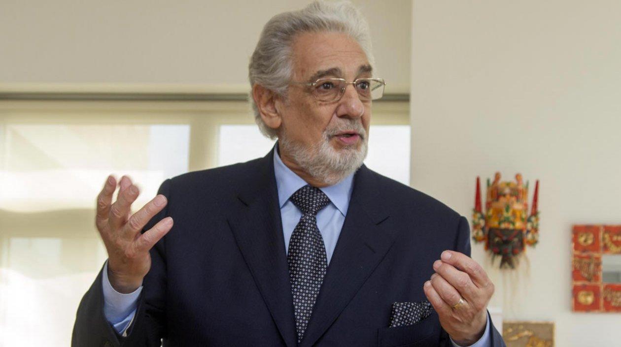 El tenor español Plácido Domingo