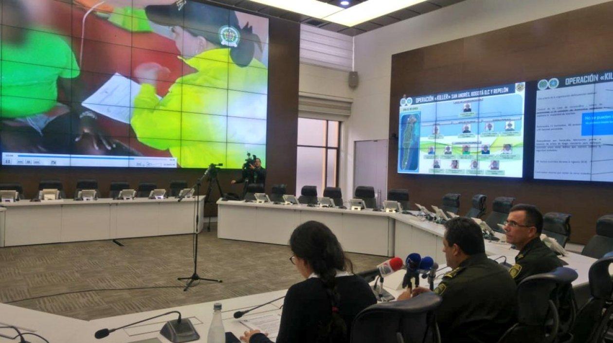 El director de la Policía, general Jorge Hernán Nieto, habló de las capturas.