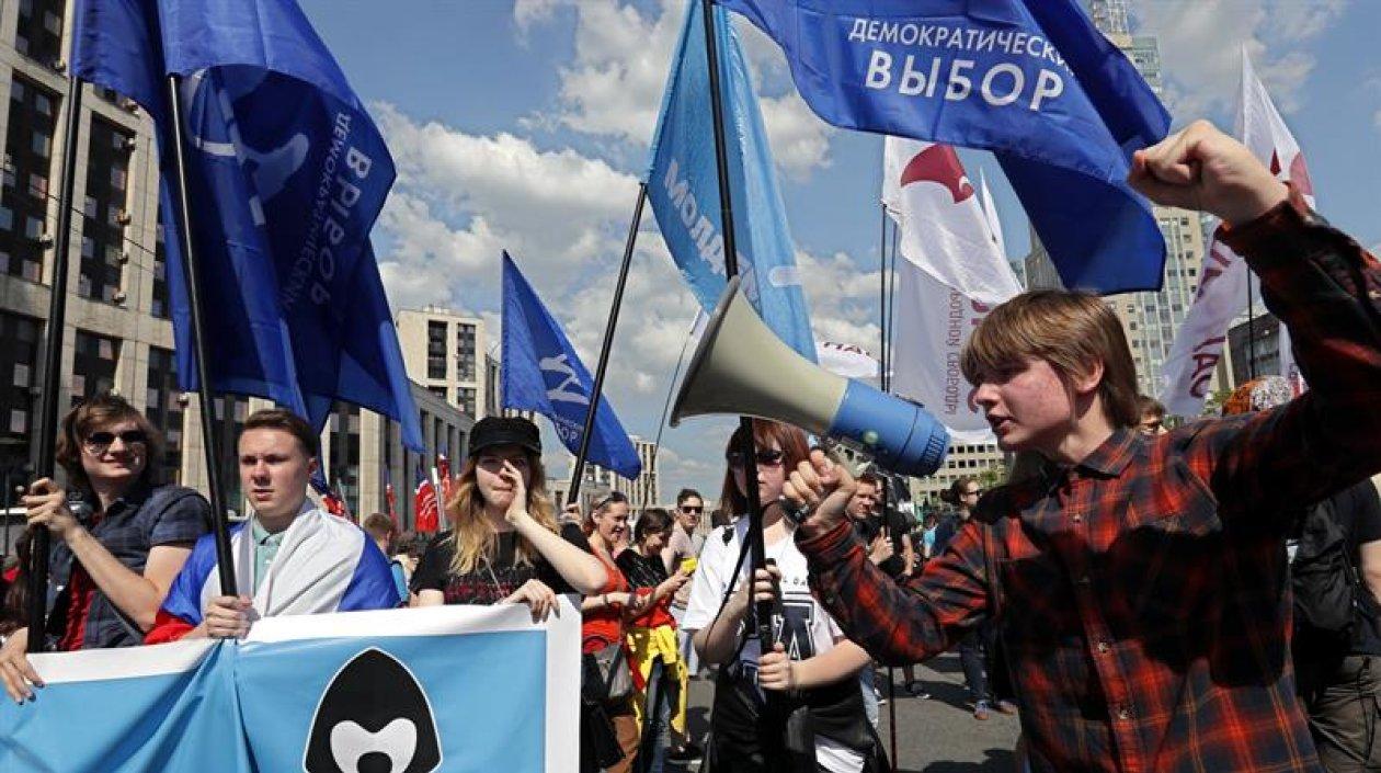 Imágenes de la protesta. 