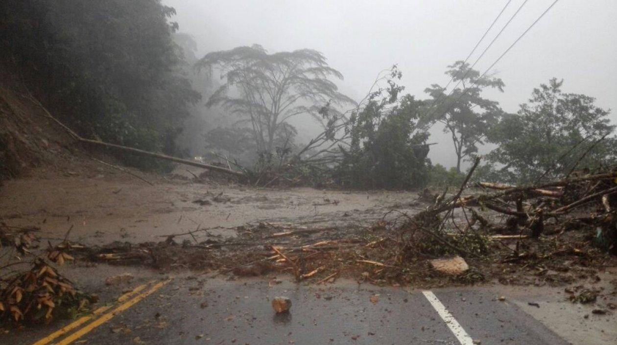 Así se encuentra la vía. 