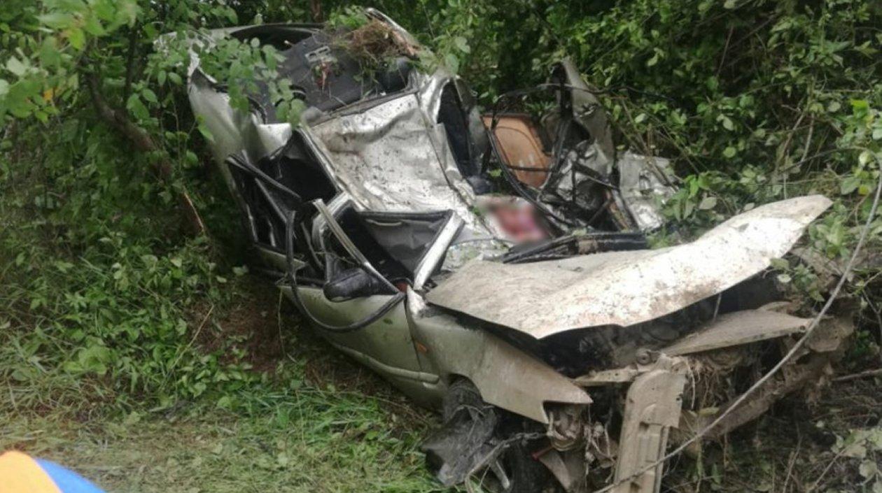 Así quedó el vehículo tras el accidente.