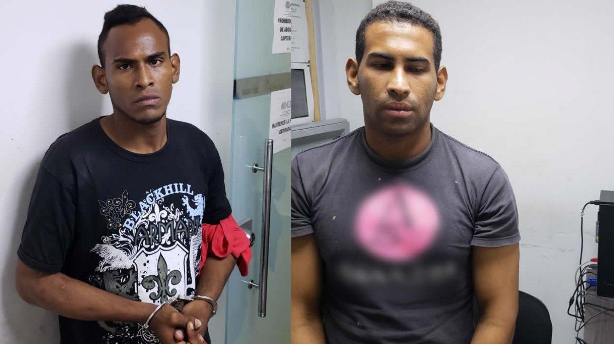 Los hermanos Muñoz García, tras ser capturados por el homicidio del expolicía.