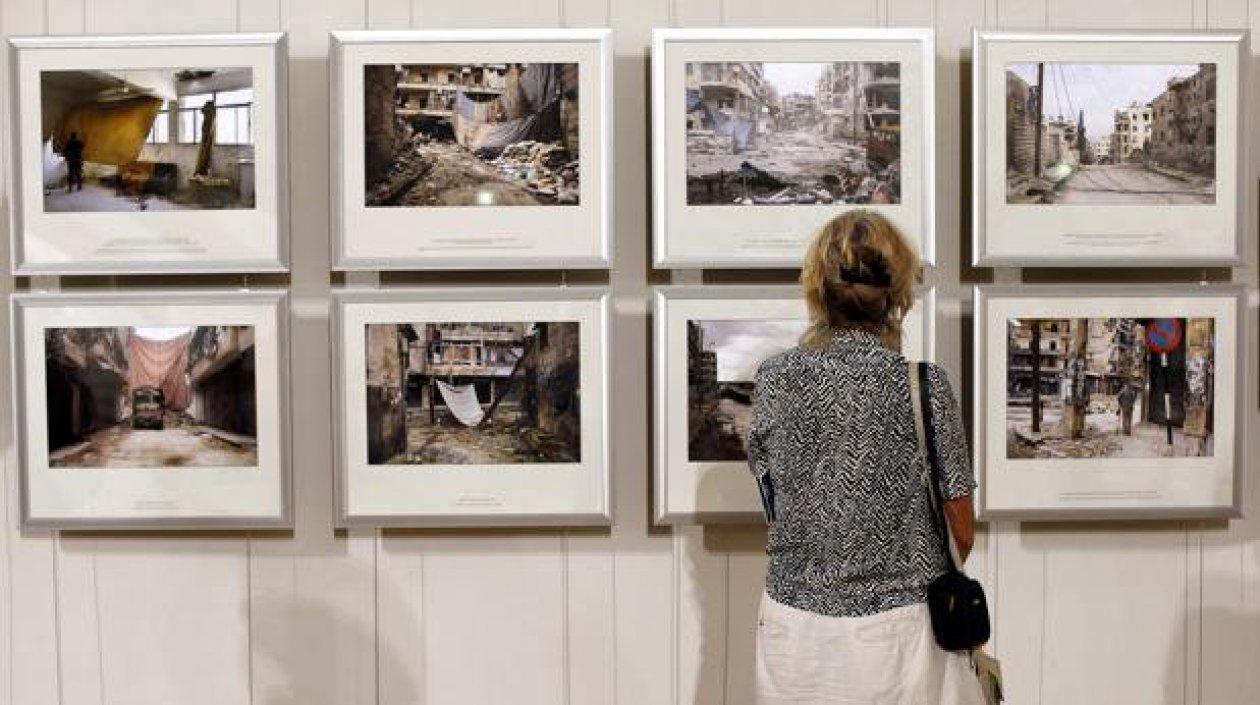 Muestra del festival francés de fotoperiodismo "Visa pour l'image".