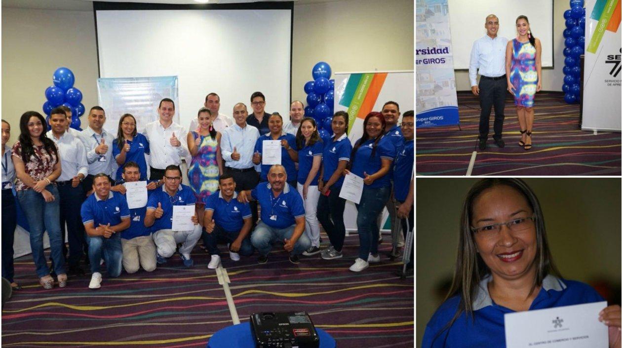 Ceremonia de entrega de certificados. 