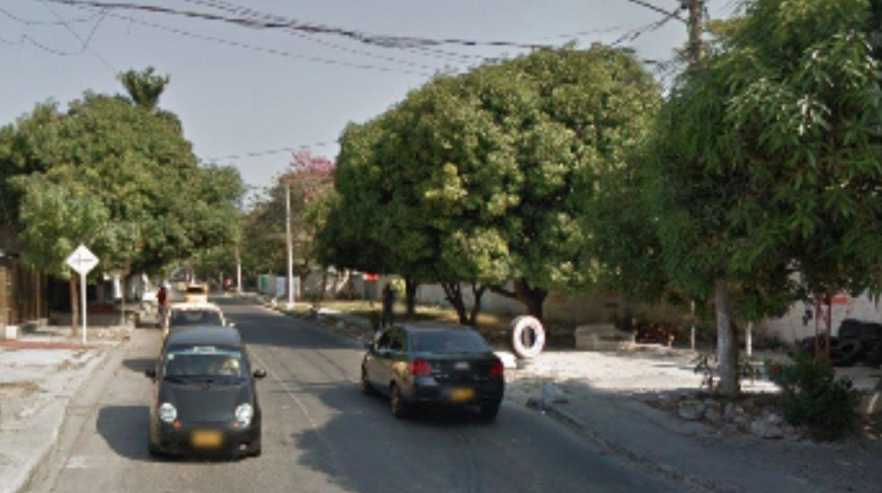 Sector por donde ocurrieron los hechos en el barrio Los Andes.