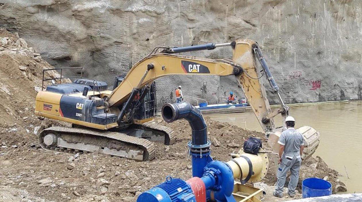 Trabajos en Hidroituango.