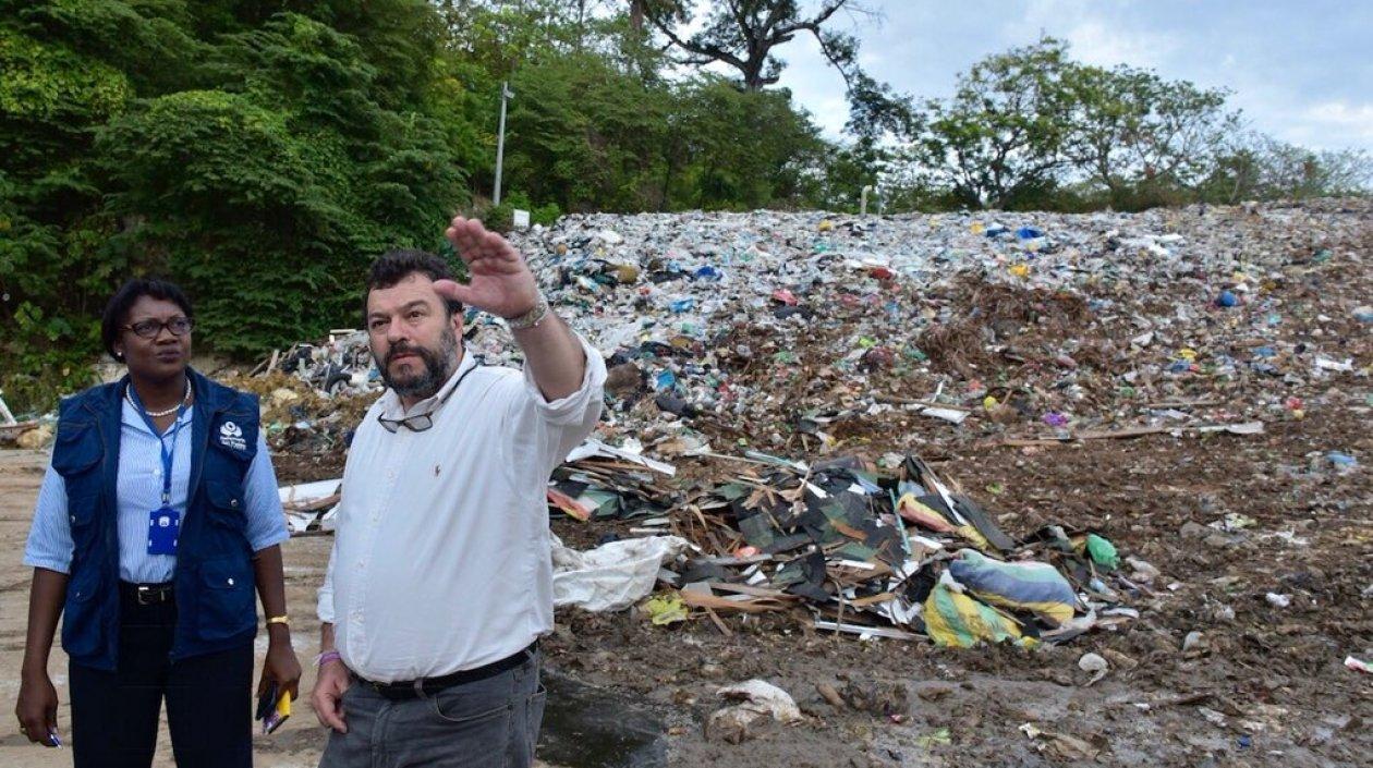 Carlos Negret, Defensor del Pueblo, durante su visita a San Andrés.