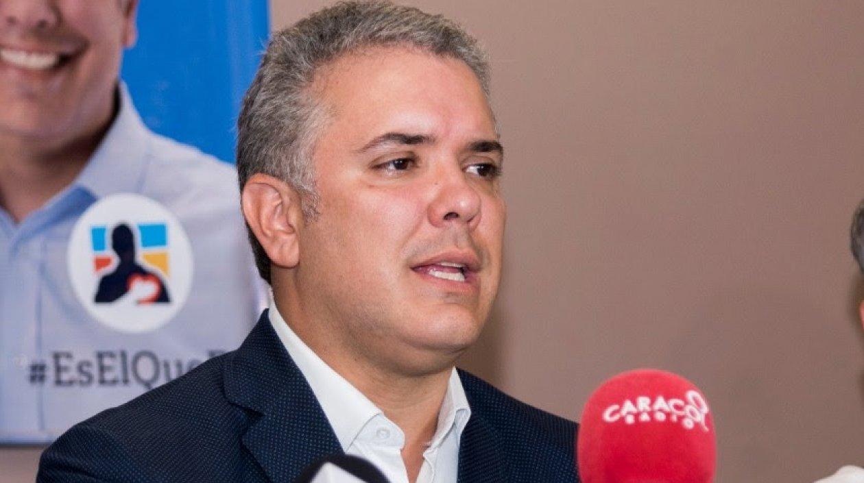 Iván Duque, candidato presidencial.