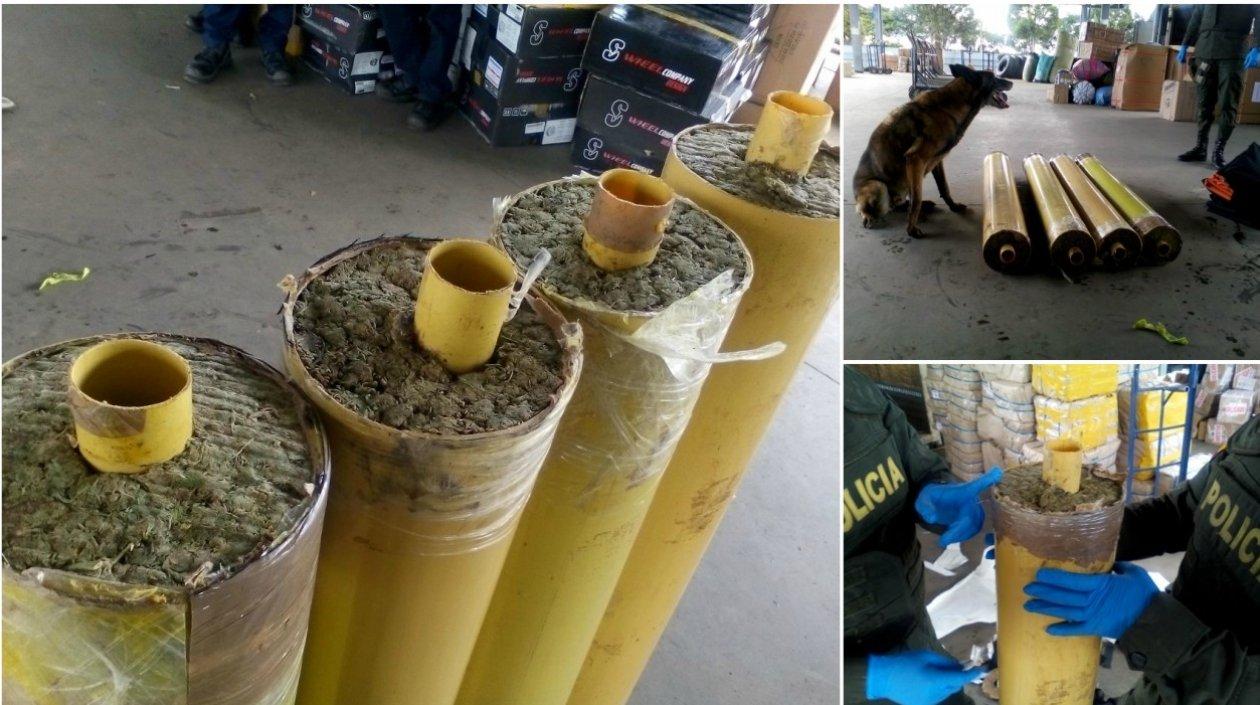 Marihuana incautada.