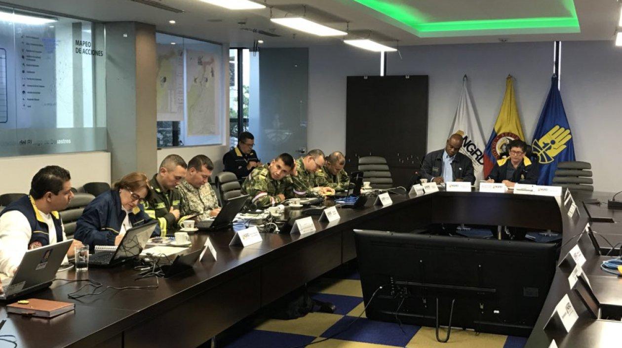 Ministro de Ambiente y Director de la UNGRD atienden situación en Hidroituango.