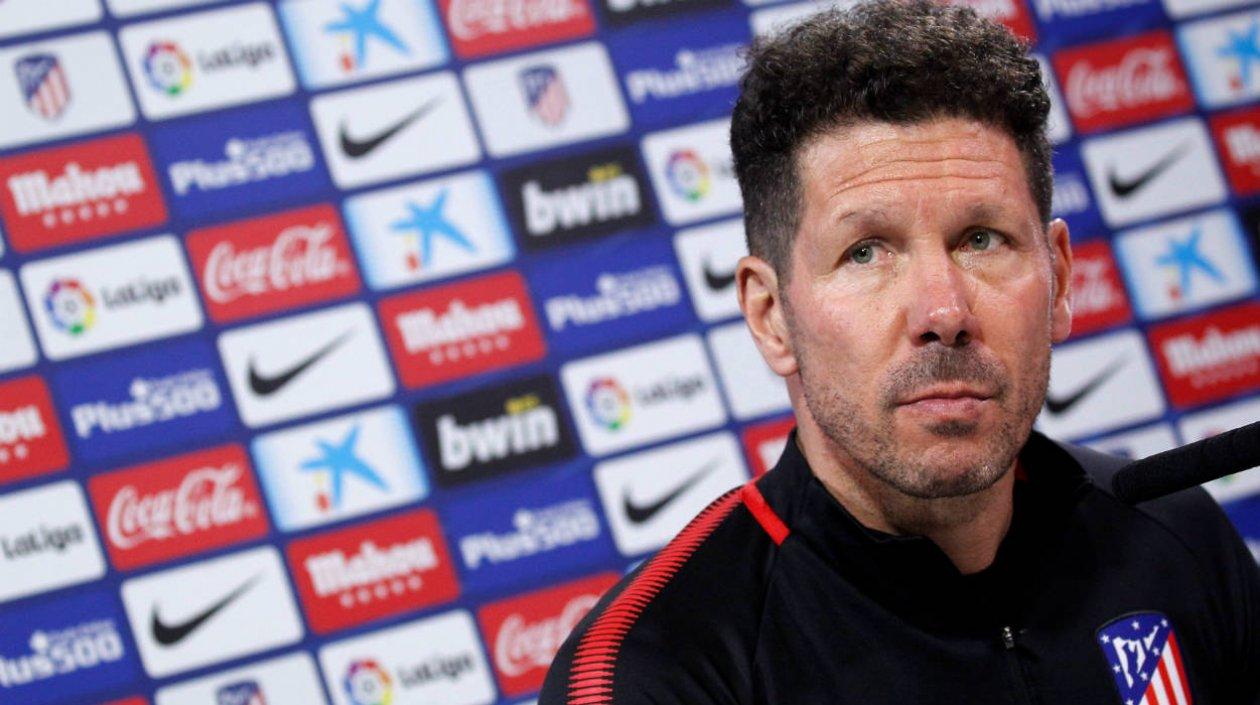 Diego Simeone, técnico del Atlético de Madrid.