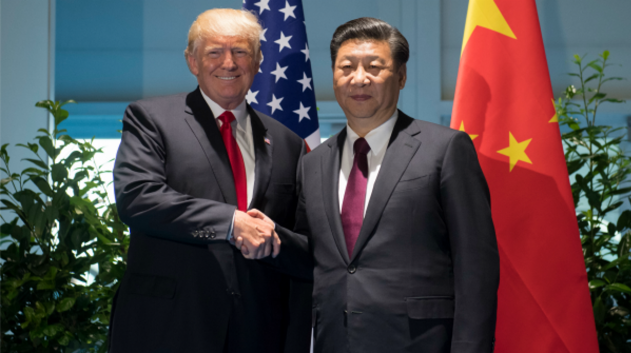 Donald Trump y el presidente de China, Xi Jinping. 