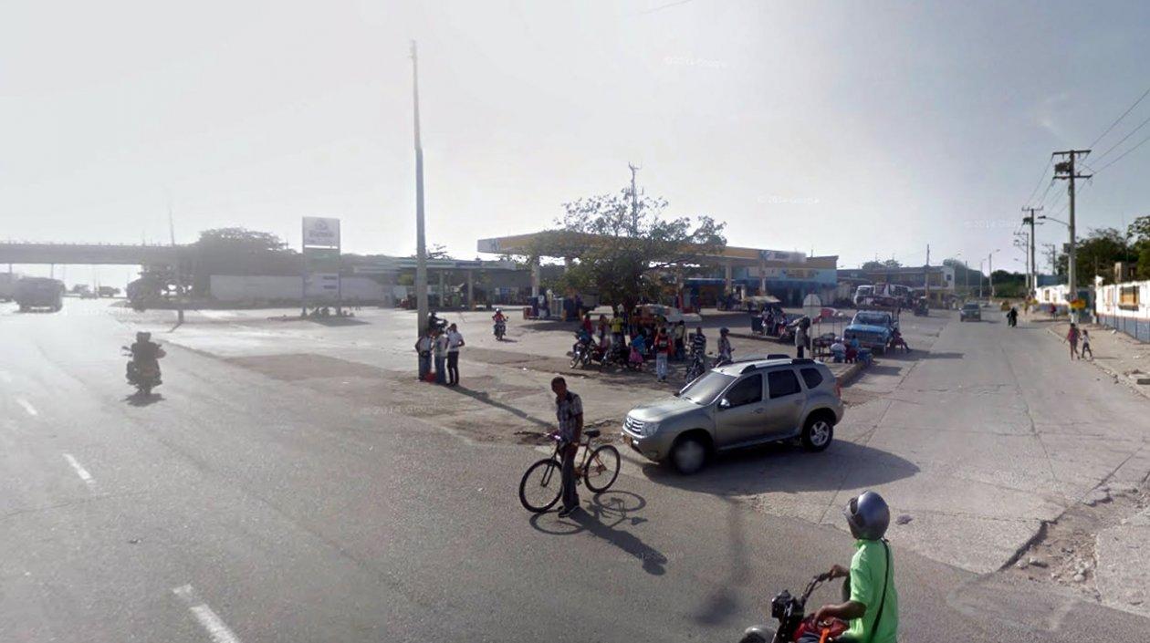 Lugar donde ocurrió el accidente.