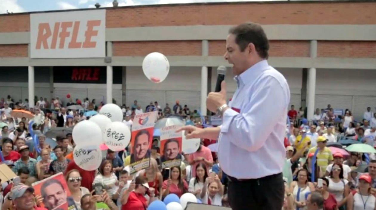 Germán Vargas Lleras, candidato presidencial del movimiento Mejor Vargas Lleras.