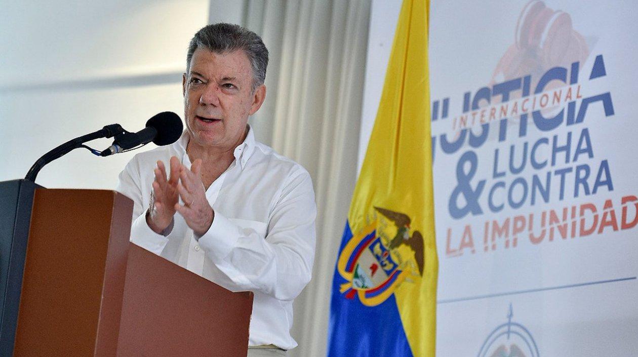 El presidente de Colombia, Juan Manuel Santos
